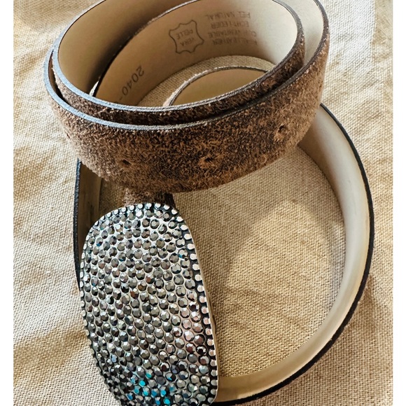 Abro distressed Swarovski crystals belt - Picture 1 of 4